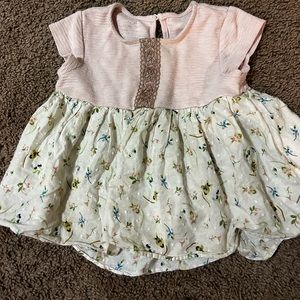 Girls empire waist with keyhole back blouse / top